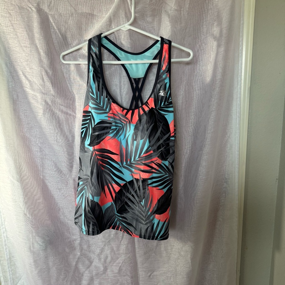 ZeroXposur Tropical Print Tank Top